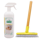 CleanFloors Grout Brush Tool + 32oz. Best Grout Cleaner Spray