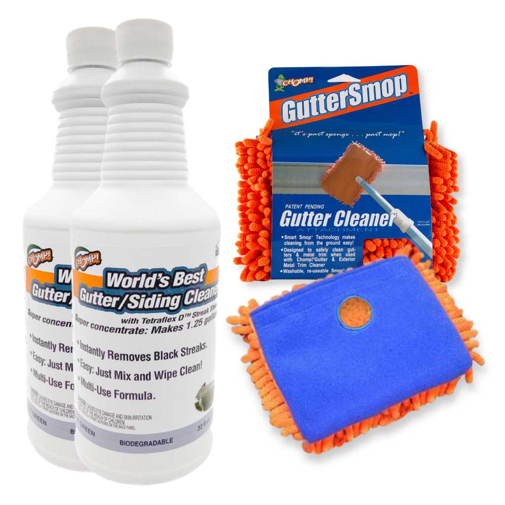 CHOMP! World's Best Gutter And Siding Cleaner Bundle