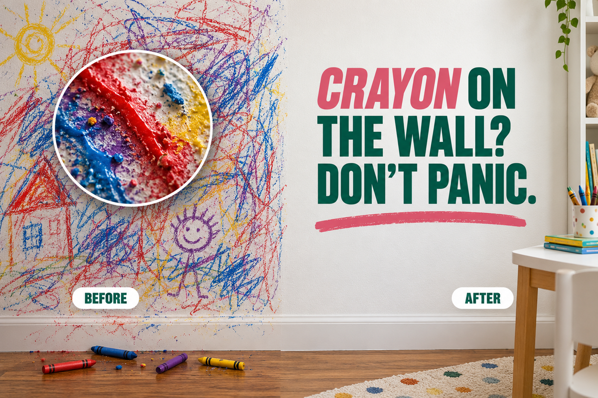 How to Get Crayon Off Walls (Plus Marker, Sharpie, Pen and Pencil)
