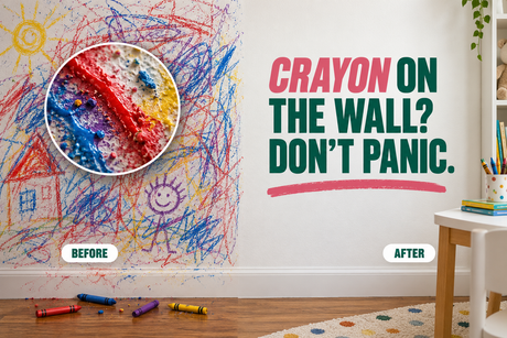 How to Get Crayon Off Walls (Plus Marker, Sharpie, Pen and Pencil)