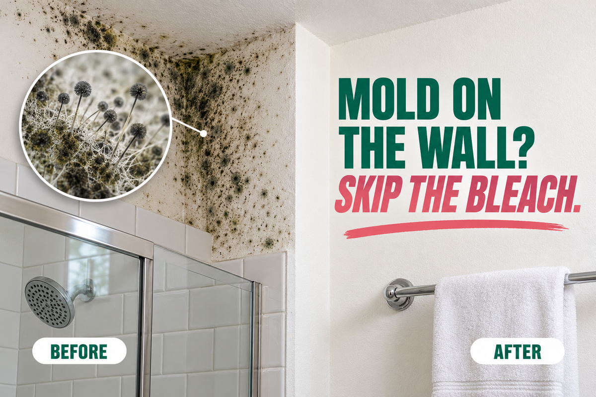 How to Clean Mold Off Walls Safely (Without Bleach)