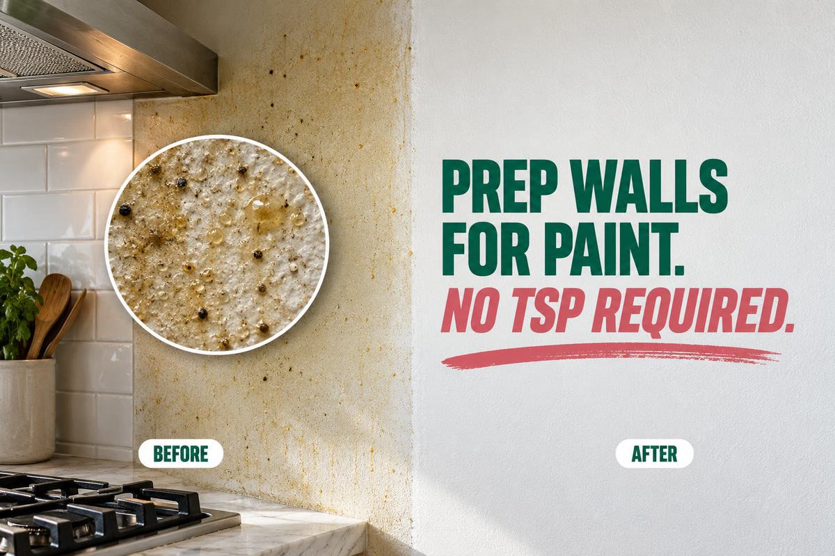 How to Clean Walls Before Painting (No TSP Required)