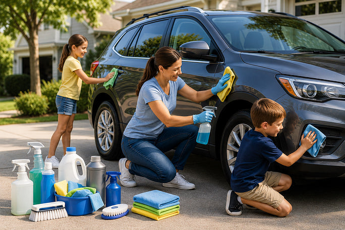 Safe Car Cleaning Products for Family Vehicles